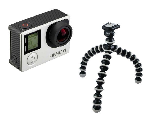 Gorillapod mit Actioncam Gorillapod mit Actioncam